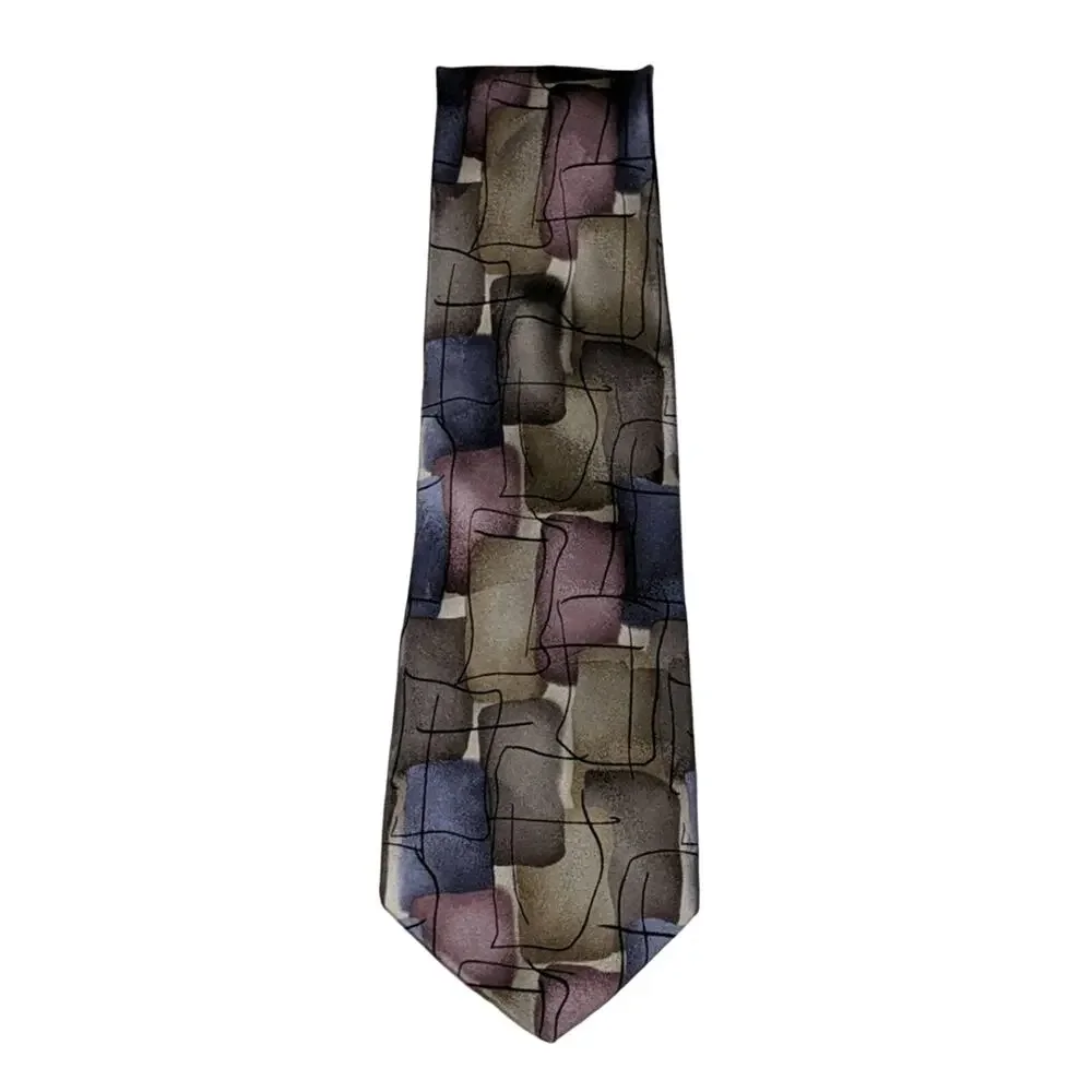 J. Garcia Malachite Silk Tie - FLAW